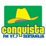 Logo Rádio Conquista 97.7 FM Ribeirão Preto / SP – Brasil